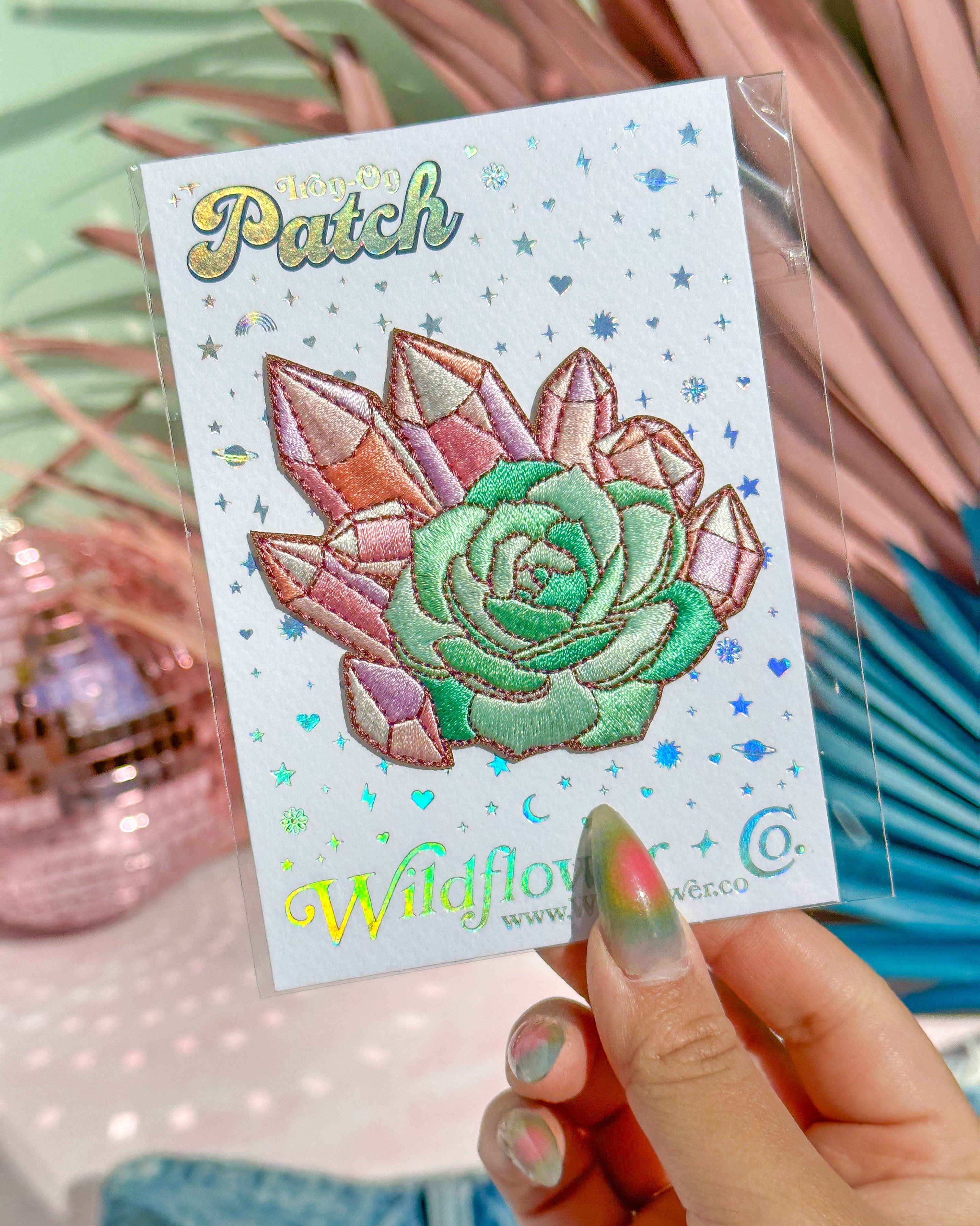 succulent patch Rose Quartz + Succulent Patch – Aura And Stones